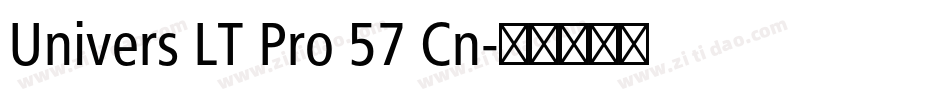 Univers LT Pro 57 Cn字体转换